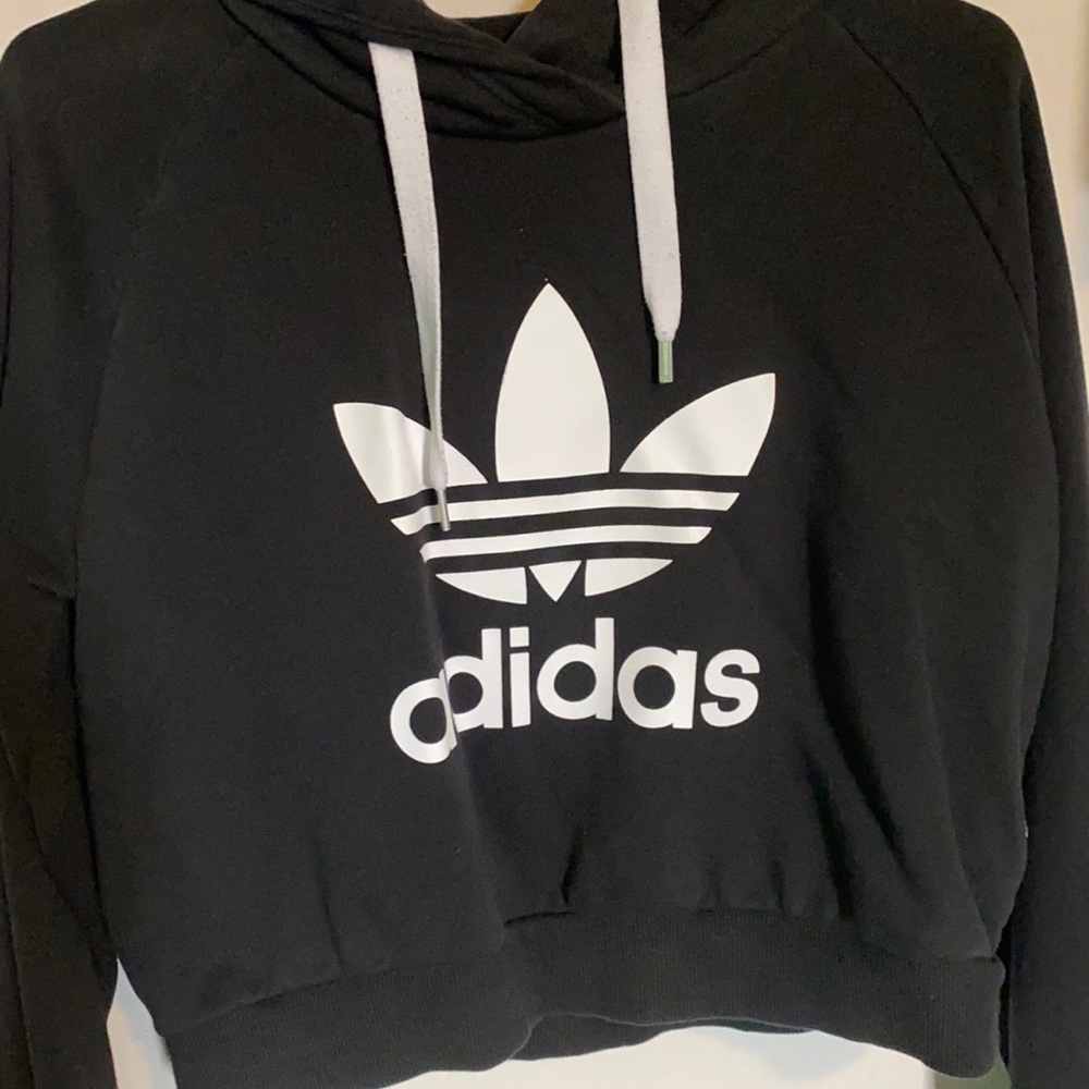 Adidas crop top hoodie